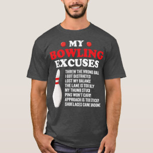 Mijn bowling excuses t-shirt