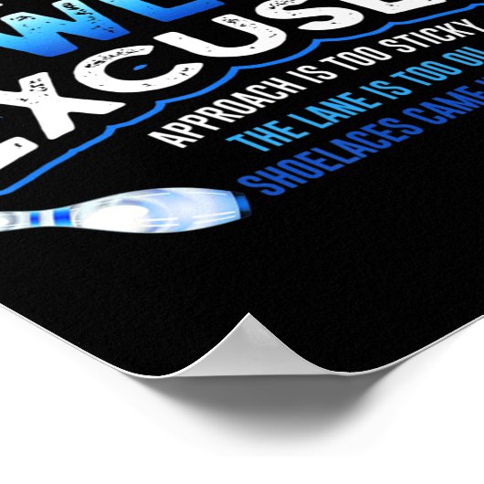 Mijn Bowling is erg onhandig voor Fun Bowling Gift Poster (Hoek)