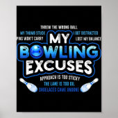 Mijn Bowling is erg onhandig voor Fun Bowling Gift Poster (Voorkant)