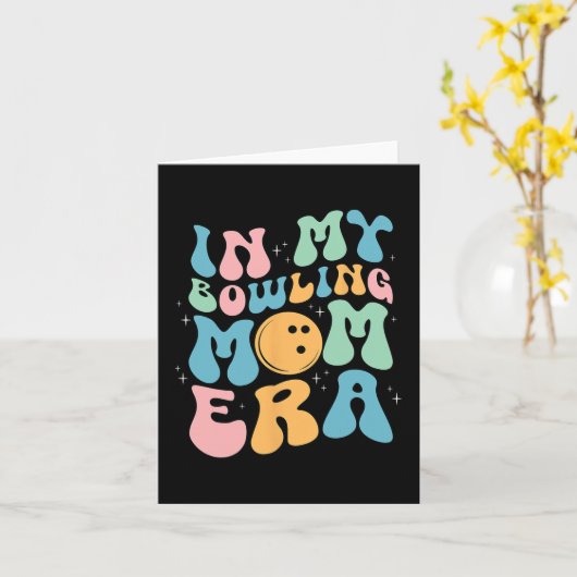 Mijn Bowling Moeder Tijdperk Viert Moeder#39; #39; Kaart (Gele Bloem)