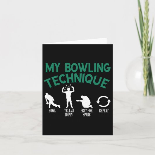 Mijn Bowling-techniek Bowling Kaart (Voorkant)