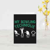 Mijn Bowling-techniek Bowling Kaart (Gele Bloem)