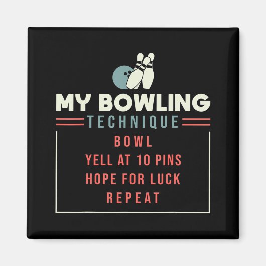 Mijn Bowling-techniek - Bowling Magneet (Voorkant)