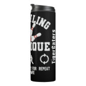 Mijn Bowling Techniek Grappige Grafiek Thermosbeker (Geroteerd rechts)