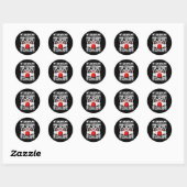 Mijn Bowling-techniek is de meest geheime grappige Ronde Sticker (Vel)