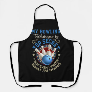 Mijn Bowling-techniek is de meest geheime grappige Schort