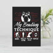 Mijn Bowling-techniek Kaart (Staand voorkant)