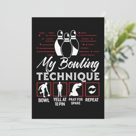 Mijn Bowling Techniek Kaart (Staand voorkant)