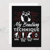 Mijn Bowling-techniek Kaart (Voorkant / Achterkant)