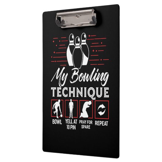 Mijn Bowling-techniek Klembord (Links)