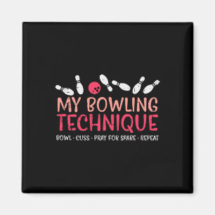 Mijn Bowling Techniek Leuke Humor Bowler Speler Te Magneet