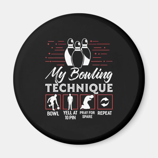 Mijn Bowling-techniek Magneet (Voorkant)