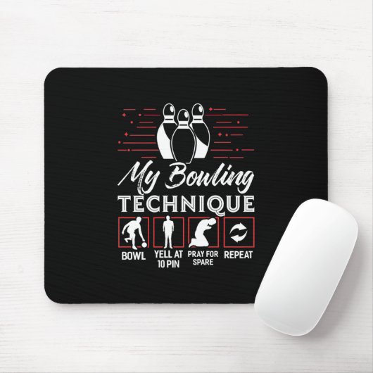 Mijn Bowling-techniek Muismat (Met muis)