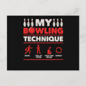 Mijn Bowling-techniek om 10-pins te bedelen Briefkaart (Voorkant)