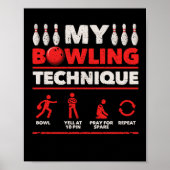 Mijn Bowling-techniek om 10-pins te bedelen Poster (Voorkant)