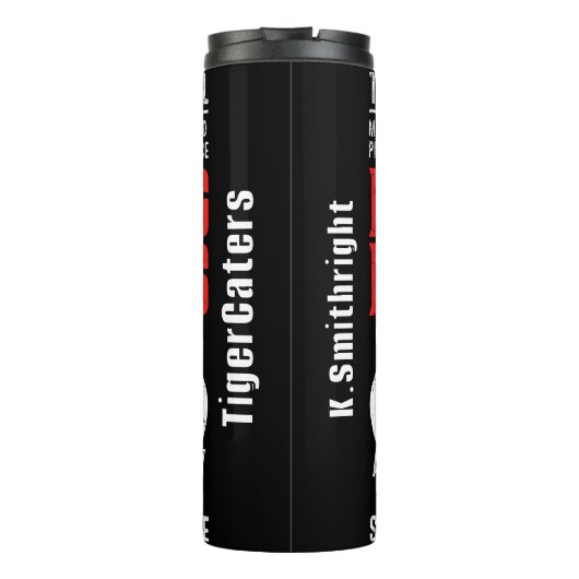 Mijn bowling verontschuldigt grappige graphics thermosbeker (Achterkant)