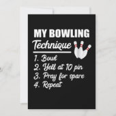 mijn bowlingtechniek kom op 10 speld save the date (Voorkant)