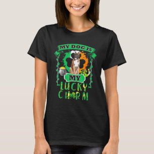 Mijn Boxer Dog is mijn gelukscharme Shamrock St Pa T-shirt
