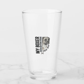 Mijn Boxer Eet Beter Dan Jij Doe Hondenliefhebber Glas