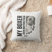 Mijn Boxer Eet Beter Dan Jij Doet Hond Liefhebber  Kussen (Deken)