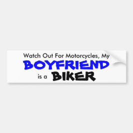 Mijn Boyvriend is een Biker Bumpersticker