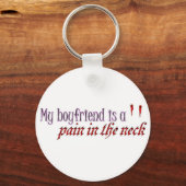 Mijn Boyvriend is een pijn in de nek Sleutelhanger (Voorkant)