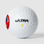 Mijn boze gezichtsbal golfballen (Logo)