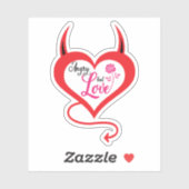 Mijn boze liefde sticker (Vel)