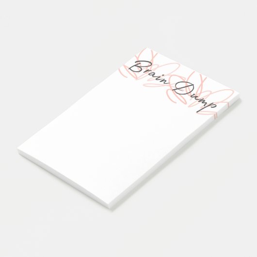 Mijn Brain Dump Dump Notepad Post-it® Notes (Schuin)