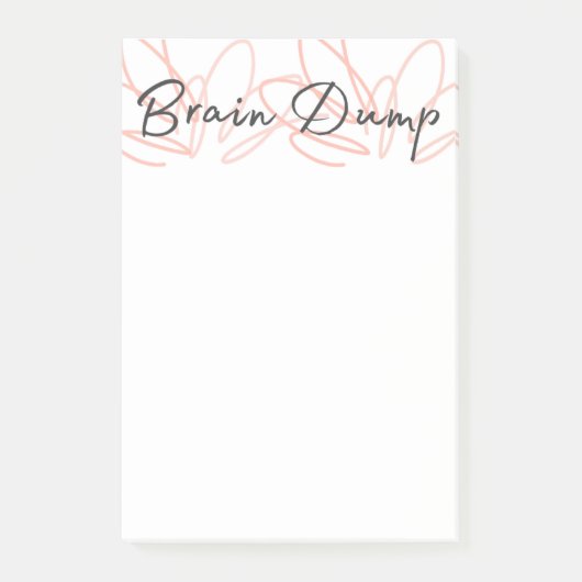 Mijn Brain Dump Dump Notepad Post-it® Notes (Voorkant)