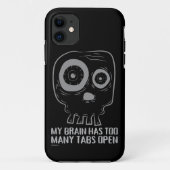 MIJN BRAIN HEEFT TE VEEL TABLETTEN OPEN grappig Case-Mate iPhone Case (Achterkant)