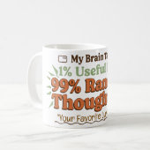 Mijn Brain Tabs Retro koffiemok  (Voorkant links)