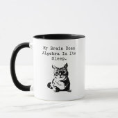 Mijn Brein Doet Algebra In Zijn Slaap Humor Mok (Links)