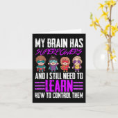 Mijn brein heeft superkrachten Epilepsie Bewustzij Kaart (Gele Bloem)