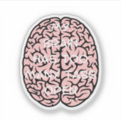 Mijn brein heeft te veel tabbladen, hersenen Tabs  Sticker (Voorkant)