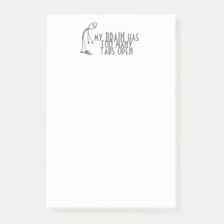 Mijn brein heeft te veel tabbladen open Computer N Post-it® Notes