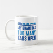 Mijn brein heeft te veel tabbladen open koffiemok (Links)