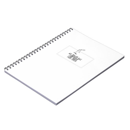 Mijn brein heeft te veel tabbladen open. notitieboek (Linkerzijde)