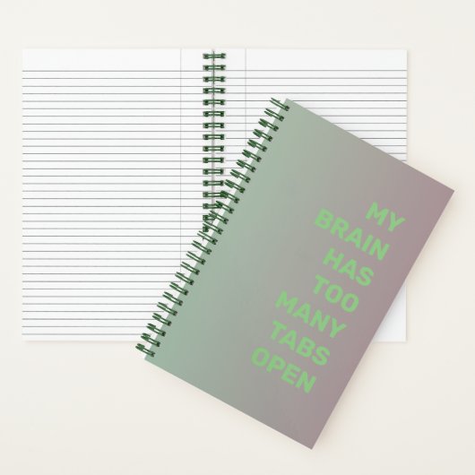 Mijn brein heeft te veel tabbladen open notitieboek (Binnen)