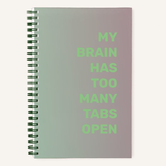 Mijn brein heeft te veel tabbladen open notitieboek (Voorkant)