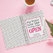 Mijn brein heeft te veel tabbladen open notitieboek