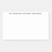 Mijn brein heeft te veel tabbladen open. post-it® notes (Voorkant)