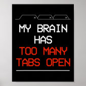 Mijn brein heeft te veel tabbladen open poster (Voorkant)