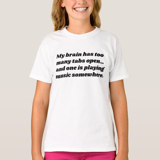 Mijn brein heeft te veel tabbladen open | Relatabl T-shirt (Voorkant)