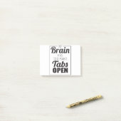 Mijn brein heeft te veel tabs om te openen post-it® notes (Op bureau)