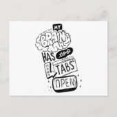 Mijn brein heeft te veel tabs open Classic Briefkaart (Voorkant)