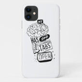 Mijn brein heeft te veel tabs open Classic Case-Mate iPhone Case (Achterkant)