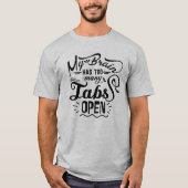 Mijn brein heeft te veel tabs open Humor, grappig T-shirt (Voorkant)