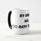 Mijn brein heeft te veel tabs open koffie Mok (Voorkant links)