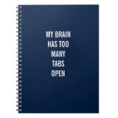 Mijn brein heeft te veel tabs open Notitieboek (Voorkant)
